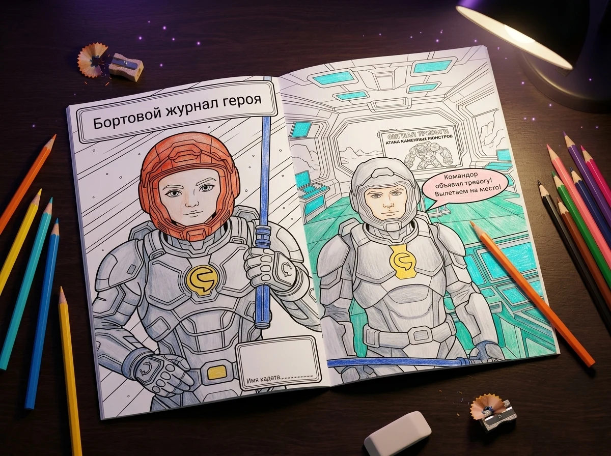 Комикс-раскраска